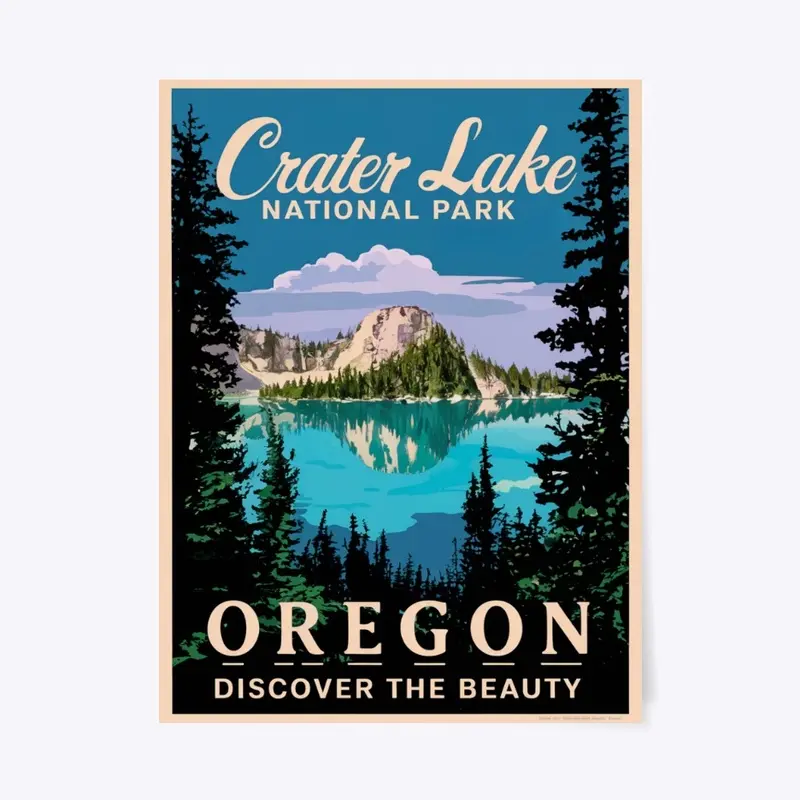 Crater Lake | Travel Poster